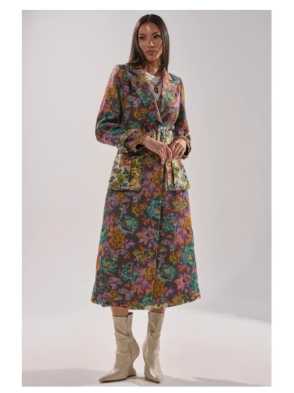 SHOW OFF TAPESTRY TRENCH - XL - Picture 4 of 9